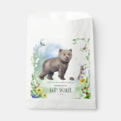 Waterverf Woodland Forest Animals Baby shower Bedankzakje (Voorkant)