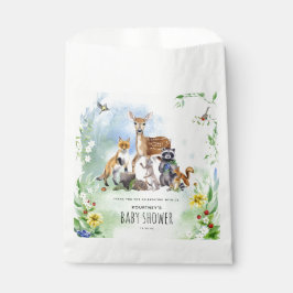 Waterverf Woodland Forest Animals Baby shower Bedankzakje