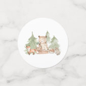 Waterverf Woodland Forest Animals Baby shower Confetti (Kleine voorkant)