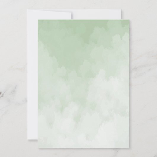 Waterverf Woodland Forest Animals Baby shower Kaart (Achterkant)