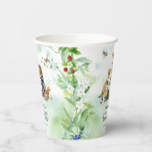 Waterverf Woodland Forest Animals Baby shower Papieren Bekers (Links)