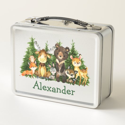 Waterverf Woodland Forest Animals Trees (Achterkant)