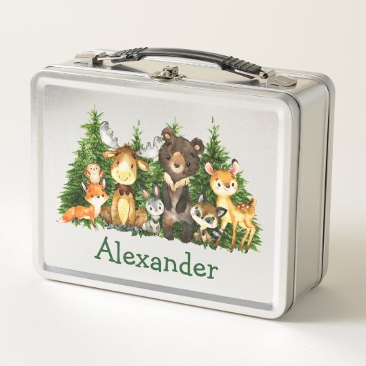 Waterverf Woodland Forest Animals Trees (Voorkant)