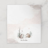 Waterverf Woodland Forest Baby shower Plaatskaartje (Buitenkant ongevouwen)