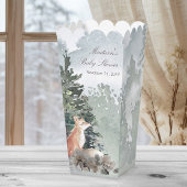 Waterverf Woodland Forest Fox Baby shower Bedankdoosjes