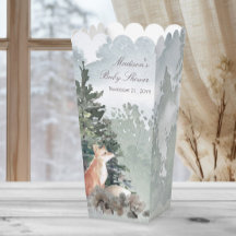 Waterverf Woodland Forest Fox Baby shower