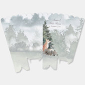 Waterverf Woodland Forest Fox Baby shower Bedankdoosjes (Ongevouwen)