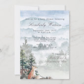 Waterverf Woodland Forest Fox Baby shower Kaart (Voorkant)