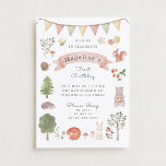 Waterverf Woodland | Forest Friends Kaart<br><div class="desc">Charmante verjaardagsuitnodigingen voor kinderen met waterverf bosdieren. Perfect voor kinderen van 0-10 jaar,  ideaal voor eerste verjaardagen en allerlei soorten feesten. Unieke design met aanpasbare details maken deze uitnodigingen een uitstekende keuze voor elke partij.</div>