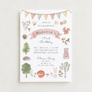 Waterverf Woodland   Forest Friends Kaart