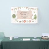 Waterverf Woodland | Forest Friends Party Spandoek (Beurs)