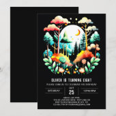 Waterverf Woodland Forest Kinderen Verjaardag Kaart (Voorkant / Achterkant)