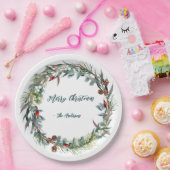 Waterverf Woodland Forest krans papier Bord (Feest)