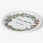 Waterverf Woodland Forest krans papier Bord (Gekanteld)