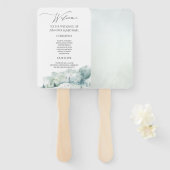 Waterverf Woodland Forest Programme Handwaaier (Voorkant en achterkant)