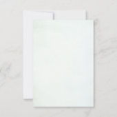 Waterverf Woodland Forest RSVP Card (Achterkant)