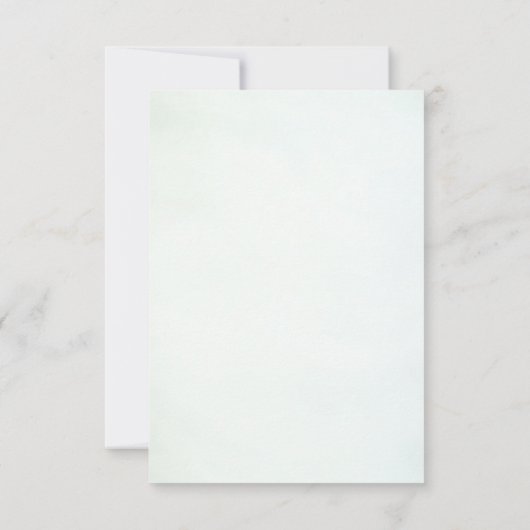 Waterverf Woodland Forest RSVP Card Kaartje (Achterkant)