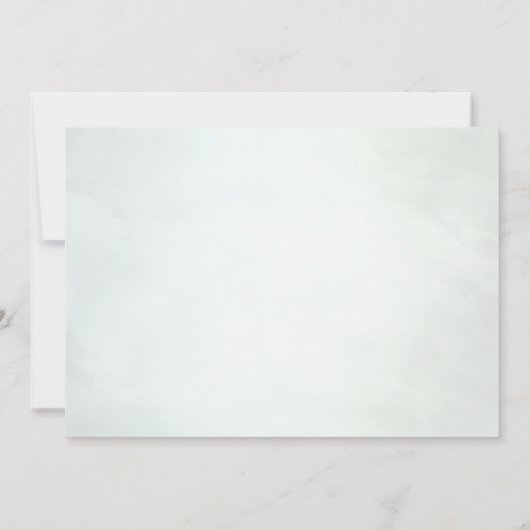 Waterverf Woodland Forest Save the Date Invitation (Achterkant)