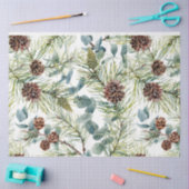 Waterverf Woodland Forest Vakantie Tissuepapier (Craft)