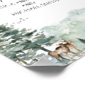 Waterverf Woodland Forest Wedding Welcome Poster (Hoek)