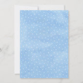 Waterverf Woodland Fox Boy Baby shower Invitation Kaart (Achterkant)