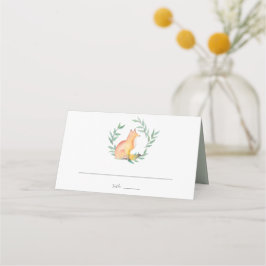 Waterverf Woodland Fox Plaatskaartje