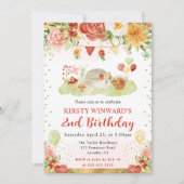 Waterverf Woodland Hedgehog Kids Verjaardag Kaart (Voorkant)