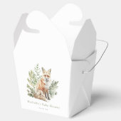 Waterverf Woodland Herten Baby shower Bedankdoosjes (Geopend)