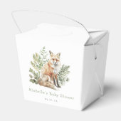 Waterverf Woodland Herten Baby shower Bedankdoosjes (Achterkant)