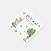 Waterverf Woodland Herten Baby shower Servet (Hoek)