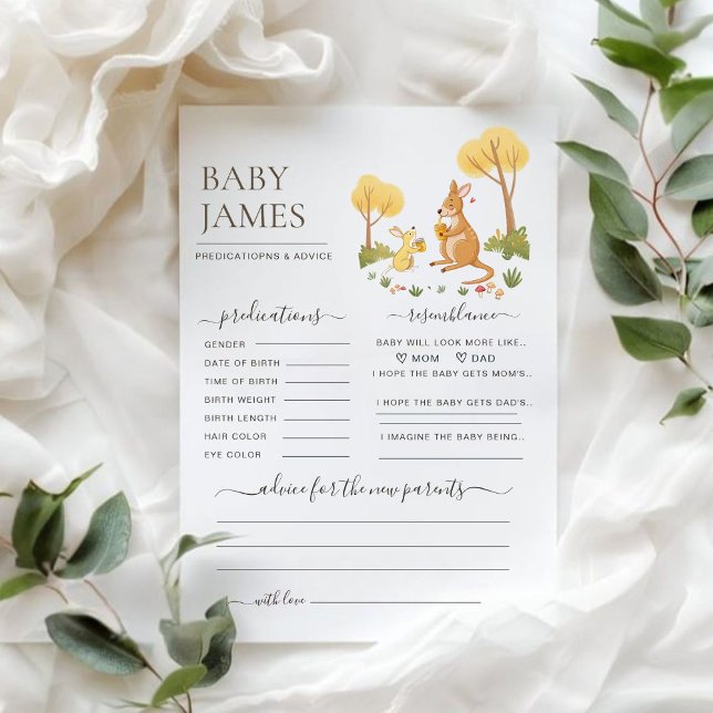 Waterverf Woodland Kangaroo Baby voorspellingen sp (Creator heeft geüpload)