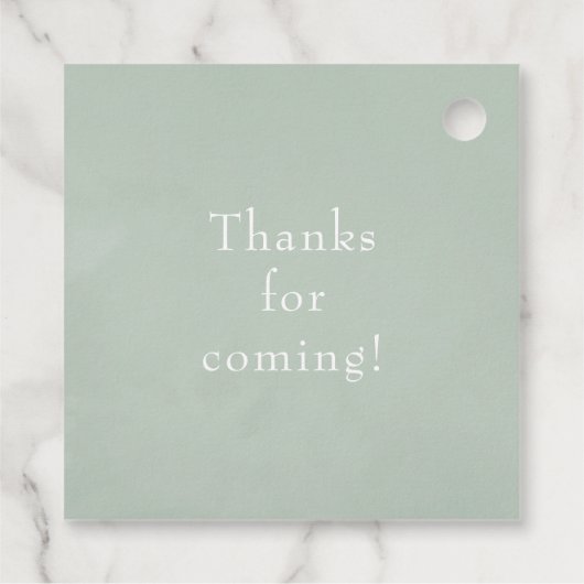 Waterverf Woodland Laurel Crest Monogram Wedding Bedankjes Labels (Achterkant)