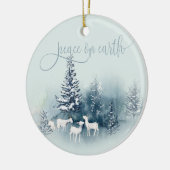 Waterverf Woodland Magische Geiten Keramisch Ornament (Links)