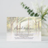 Waterverf Woodland Memorial Dank u kaart (Staand voorkant)