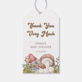 Waterverf Woodland Mushroom Baby shower Favors Cadeaulabel