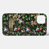 Waterverf Woodland Mushrooms Moss Pattern Name Case-Mate iPhone Case (Achterkant (horizontaal))