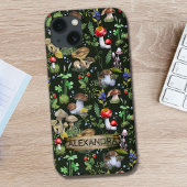 Waterverf Woodland Mushrooms Moss Pattern Name Case-Mate iPhone Case