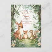 Waterverf Woodland Oh Deer Informatiekaartje (Voorkant)