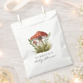 Waterverf Woodland paddenstoel Baby shower Bedankzakje (Geknipt)