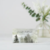 Waterverf Woodland Pine Visitekaartje (Staand voorkant)
