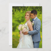 Waterverf Woodland Pines bruiloft Bedankkaart (Achterkant)