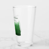Waterverf Woodland Pines bruiloft Glas (Links)