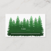 Waterverf Woodland Pines bruiloft Plaatskaartje (Voorkant)