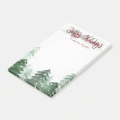 Waterverf Woodland,Prettige feestdagen Post-it® Notes (Schuin)