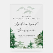 Waterverf Woodland Rehearsal Dinner Welcome Acryl Bord (Voorkant)