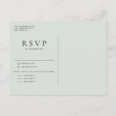 Waterverf Woodland RSVP Uitnodiging Briefkaart (Achterkant)