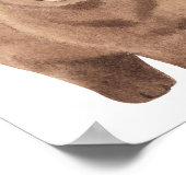 Waterverf Woodland schattig Beer kinderkamer Decor Poster (Hoek)