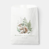 Waterverf Woodland Squirrel Baby shower Bedankzakje (Voorkant)