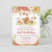 Waterverf Woodland Squirrel Kids Verjaardag Kaart (Staand voorkant)