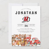 Waterverf Woodland Superhero Verjaardag Kaart (Voorkant)